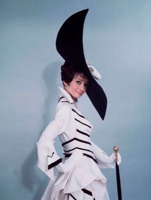 Photo of Audrey Hepburn - Audrey Hepburn - black and white dress - My Fair Lady.jpg